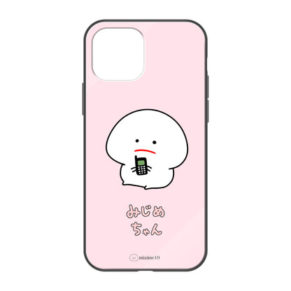 さき ささくら ガラスiPhoneケース【みじめちゃん】