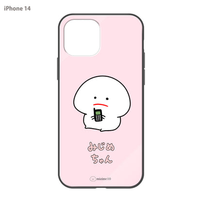 さき ささくら ガラスiPhoneケース【みじめちゃん】