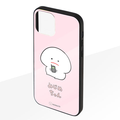 さき ささくら ガラスiPhoneケース【みじめちゃん】