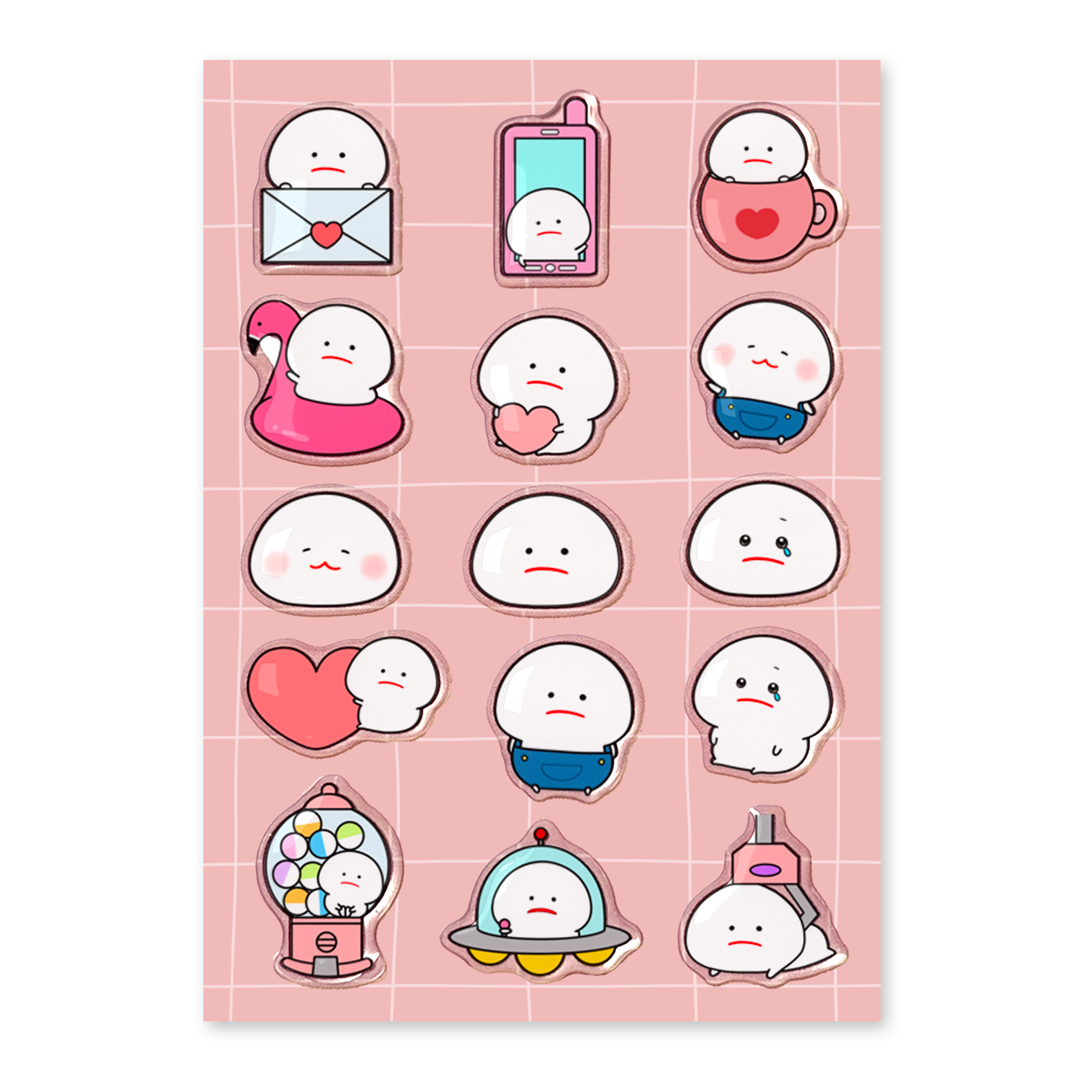 さき ささくら ぷくぷくシール【みじめちゃん①】