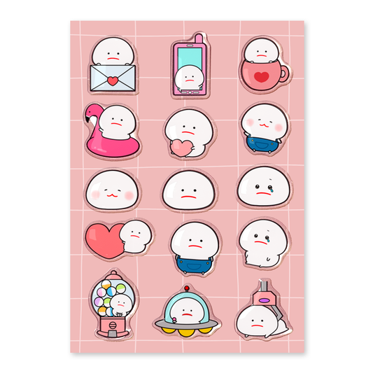 さき ささくら ぷくぷくシール【みじめちゃん①】
