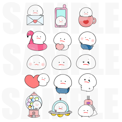 さき ささくら ぷくぷくシール【みじめちゃん①】