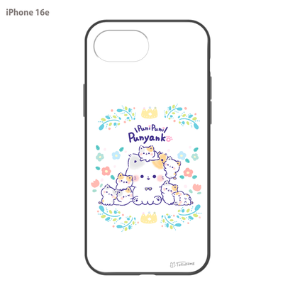TOKUDOME ガラスiPhoneケース【ぷにゃんことおチビ達】