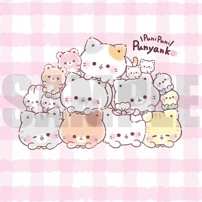 TOKUDOME ミニ絵皿【ぷにぷにぷにゃんこ｜3枚セット】