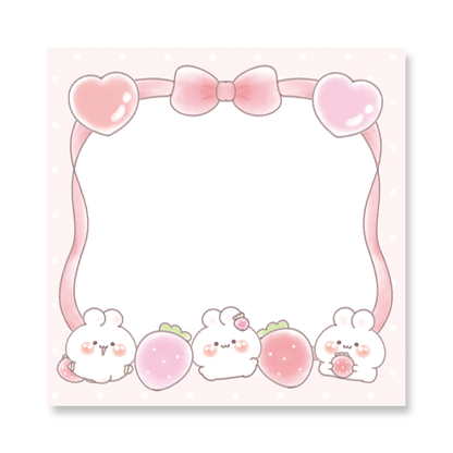 うさぎ メモパッド【うさぎのもちちゃん】