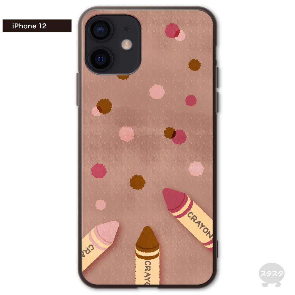 さくらまいこ ガラスiPhoneケース【水彩えほん「Crayon」】